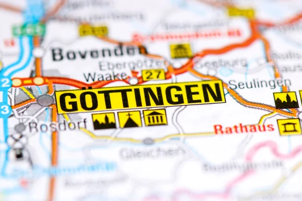 Gottingen. Allemagne sur une carte — Photo