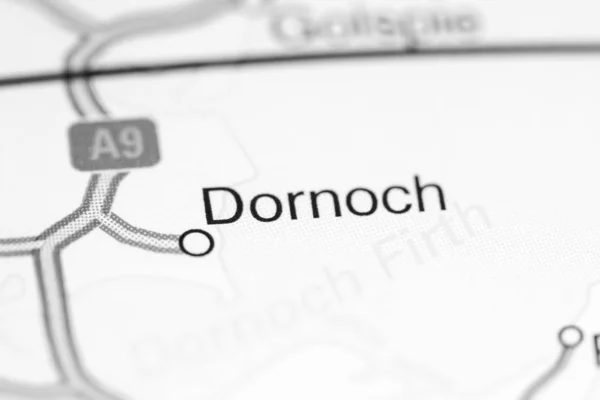 Dornoch. Regno Unito su una mappa — Foto Stock