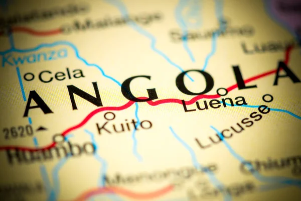 Angola. África en un mapa — Foto de Stock