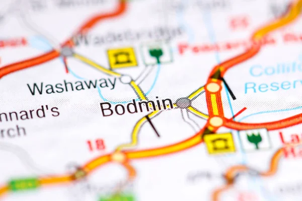 Bodmin. United Kingdom on a map — 스톡 사진