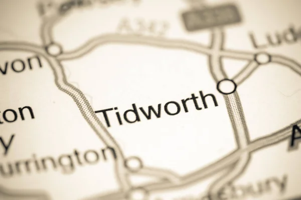 Tidworth. Reino Unido sobre um mapa — Fotografia de Stock