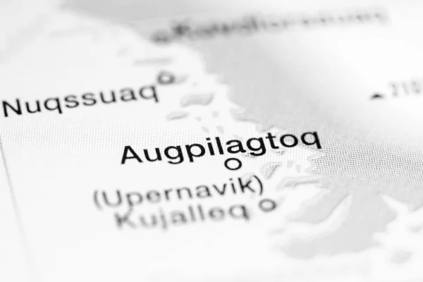 Augpilagtoq. Groenlandia en un mapa — Foto de Stock