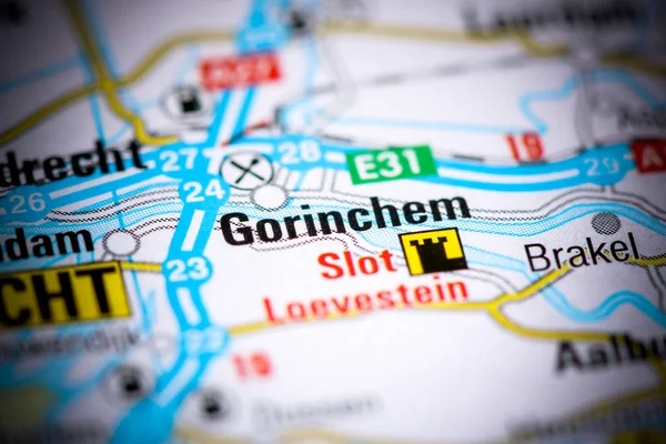 Gorinchem. Países Bajos en un mapa —  Fotos de Stock
