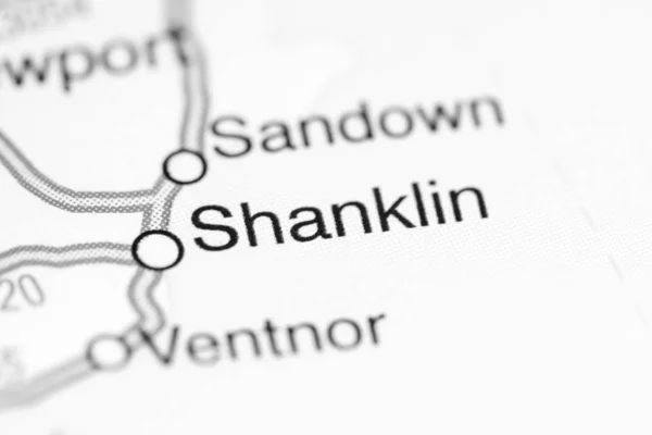 Shanklin. Reino Unido sobre um mapa — Fotografia de Stock