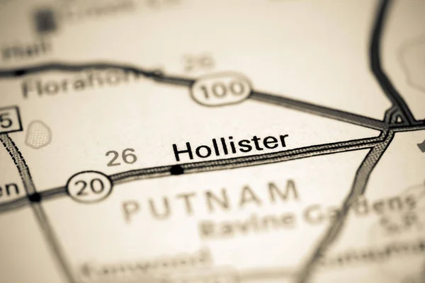 Hollister. Floryda. Usa na mapie — Zdjęcie stockowe