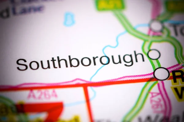 Southborough. United Kingdom on a map — 스톡 사진