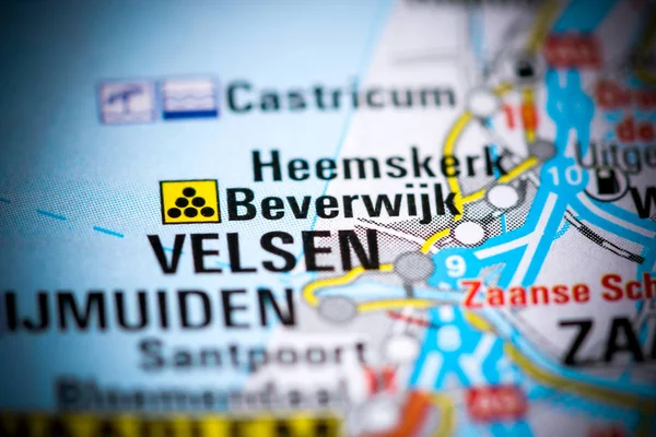 Beverwijk. Países Bajos en un mapa —  Fotos de Stock