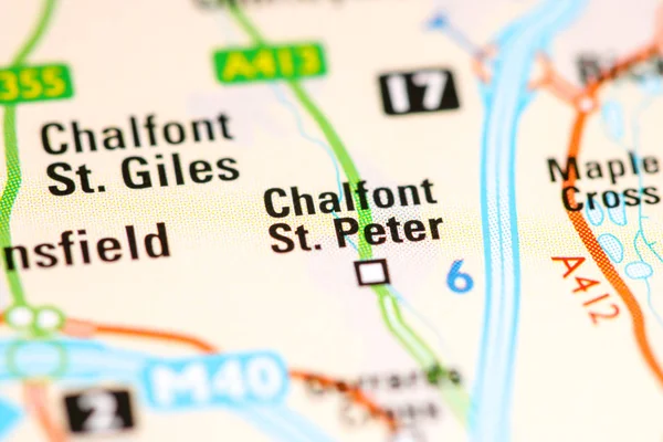 チャルフォント聖ピーター地図上のイギリス — ストック写真