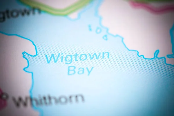 Wigtown Bay. Regno Unito su una mappa — Foto Stock