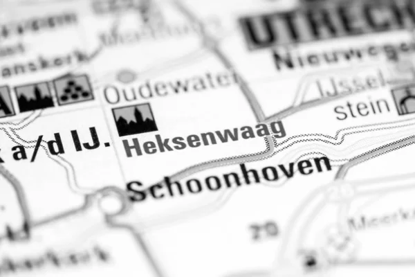 Χέξενγουαγκ. Κάτω Χώρες σε χάρτη — Φωτογραφία Αρχείου
