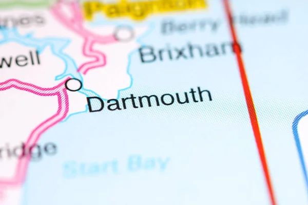 Dartmouth. Reino Unido en un mapa — Foto de Stock