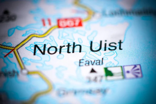 North Uist. Reino Unido en un mapa — Foto de Stock