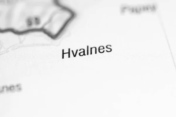 ハーヴァネスアイスランド地図上で — ストック写真