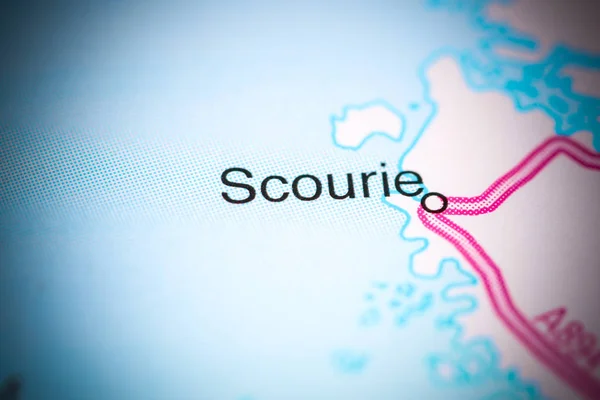 Scourie. United Kingdom on a map — 스톡 사진