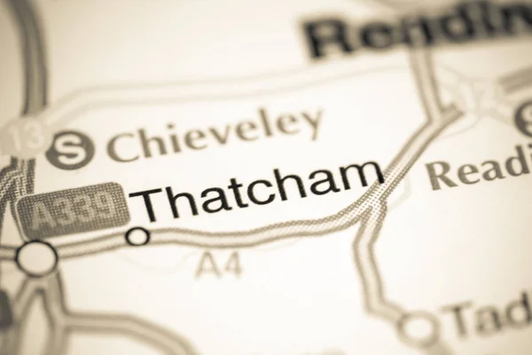 Thatcham. Reino Unido sobre um mapa — Fotografia de Stock