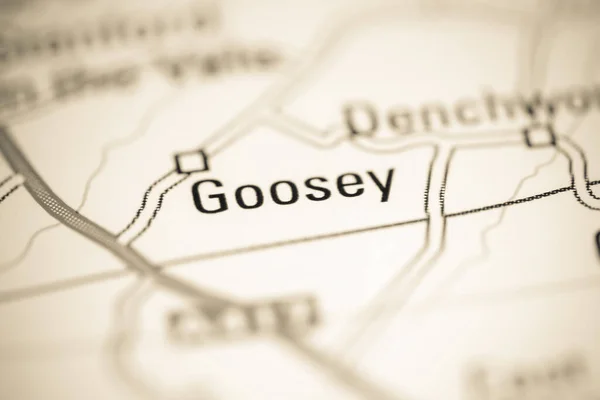 Goosey Regno Unito Una Carta Geografica — Foto Stock