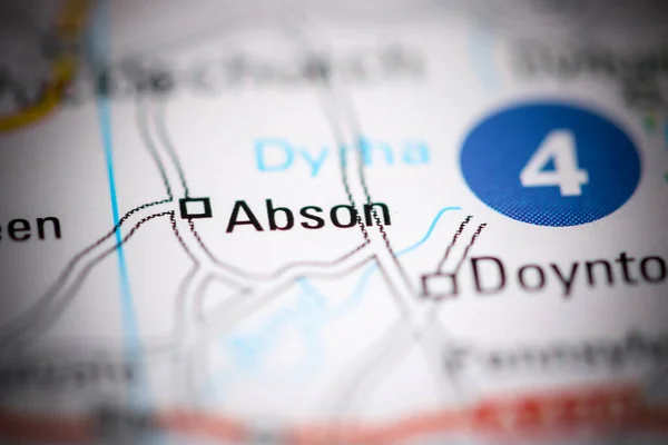 アプソン 地理地図上のイギリス — ストック写真