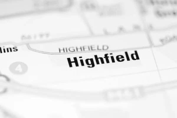 Highfield Mapa Geográfico Reino Unido — Fotografia de Stock