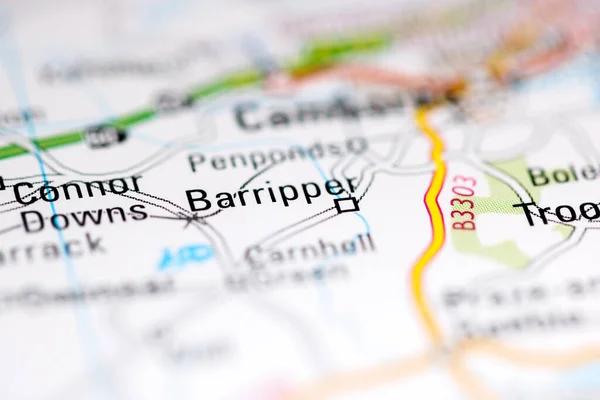 Μπάρπερ Ηνωμένο Βασίλειο Χάρτη Γεωγραφίας — Φωτογραφία Αρχείου