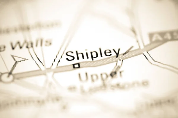 Shipley Mapa Geográfico Reino Unido — Fotografia de Stock