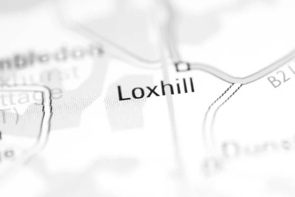 Лодкхілл Велика Британія Географічній Карті — стокове фото