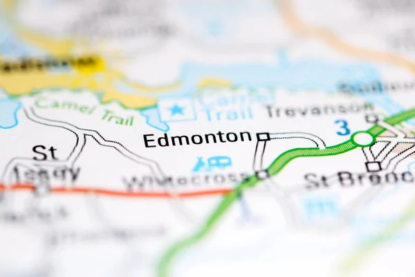 Edmonton Reino Unido Mapa Geográfico —  Fotos de Stock