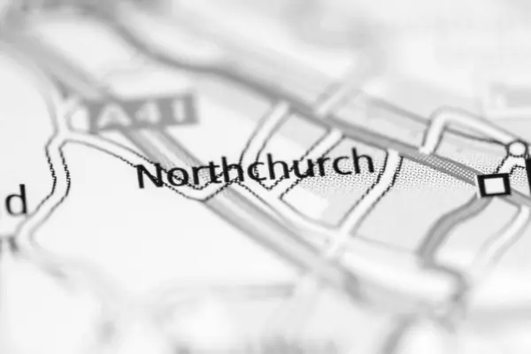 Βόρεια Εκκλησία Ηνωμένο Βασίλειο Χάρτη Γεωγραφίας — Φωτογραφία Αρχείου