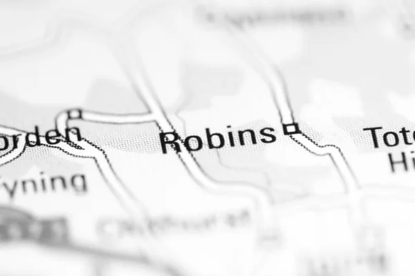 Ρόμπινς Ηνωμένο Βασίλειο Χάρτη Γεωγραφίας — Φωτογραφία Αρχείου