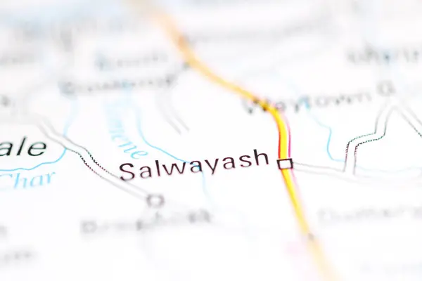 サラワッシュ 地理地図上のイギリス — ストック写真