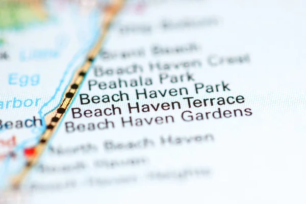 Beach Haven Terrace Nueva Jersey Eeuu Mapa Geográfico — Foto de Stock