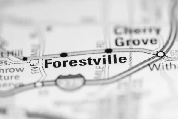 Forestville Карті Сполучених Штатів Америки — стокове фото