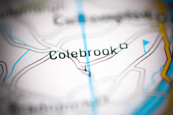 Colebrook Reino Unido Sobre Mapa Geografia — Fotografia de Stock