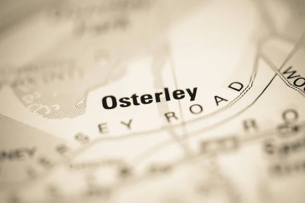 Osterley Sobre Mapa Reino Unido — Fotografia de Stock