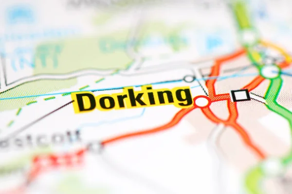 Dorking Reino Unido Mapa Geográfico — Foto de Stock