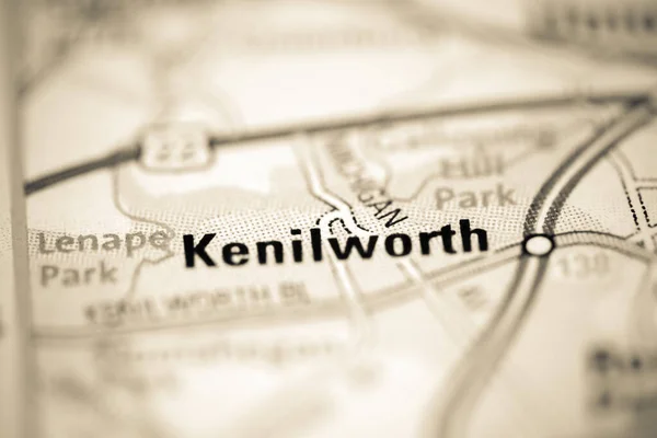 美国地图上的Kenilworth — 图库照片