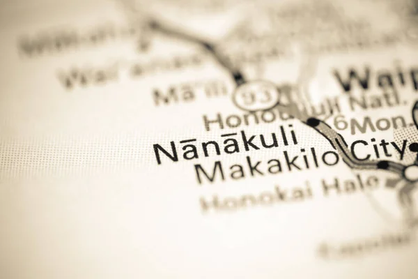 Nanakuli Hawaii Usa Geography Map — Stock Photo, Image