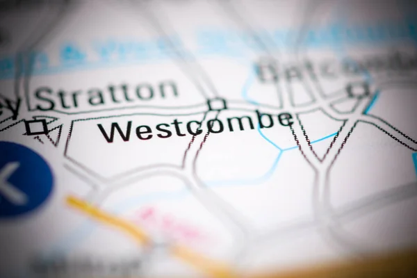 ウェストコム 地理地図上のイギリス — ストック写真