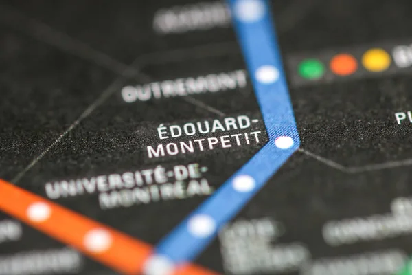 Edouard Montpetit Montreal Metro — Stock Photo, Image