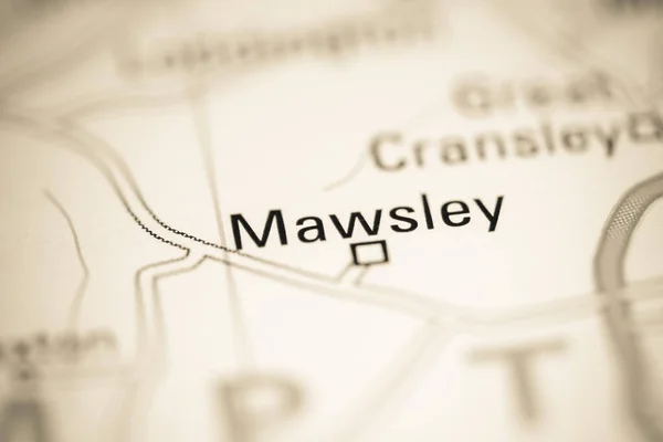 モーズリー 地理地図上のイギリス — ストック写真