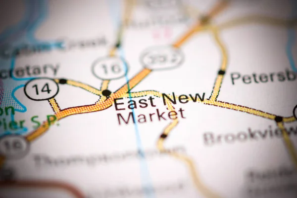 East New Market Maryland Eua Sobre Mapa Geografia — Fotografia de Stock