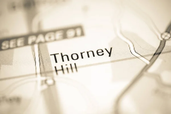 Thorney Hill Regno Unito Una Carta Geografica — Foto Stock