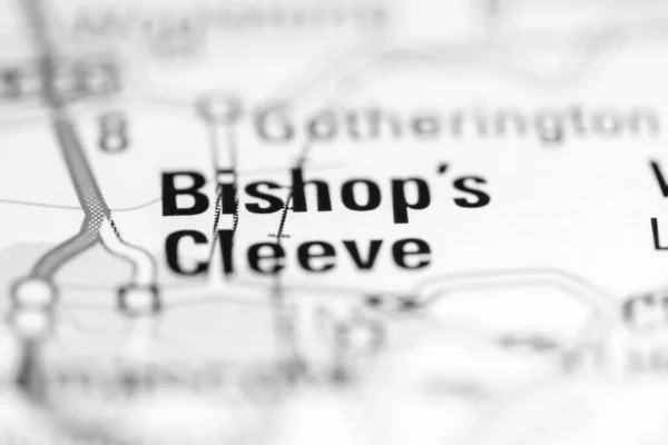 Єпископ Клеве Велика Британія Географічній Карті — стокове фото