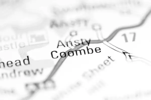アンスティー コービー 地理地図上のイギリス — ストック写真