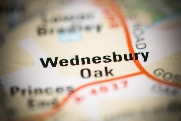 Wednesday Oak Mapa Reino Unido — Foto de Stock