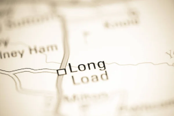 ロングロード 地理地図上のイギリス — ストック写真