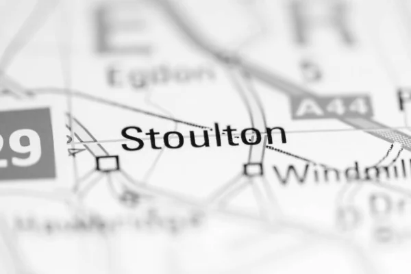 Jestem Stoulton Zjednoczone Królestwo Mapie Geograficznej — Zdjęcie stockowe