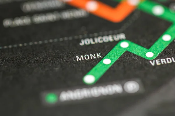 Monk Montreal Metro Map — Stock Photo, Image
