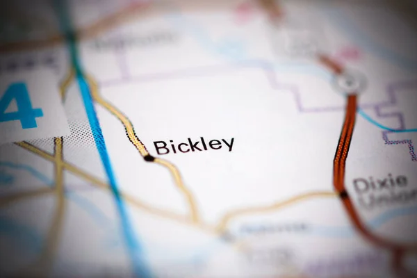 Bickley Georgia Usa Geography Map — Stock Photo, Image