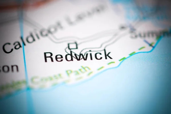 Redwick Reino Unido Sobre Mapa Geografia — Fotografia de Stock