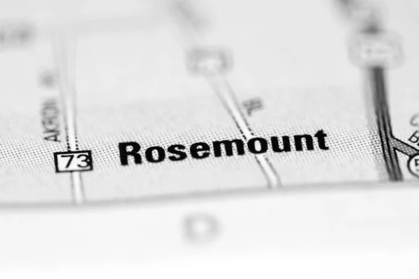 Rosemount Γεωγραφικό Χάρτη Των Ηπα — Φωτογραφία Αρχείου